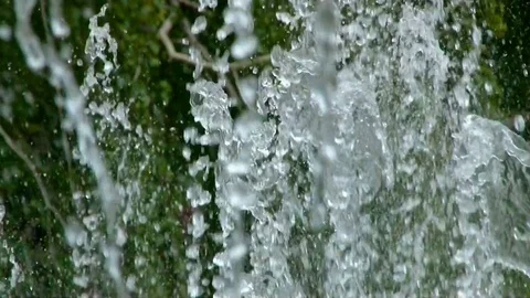 Fountain water close-up HD 動画素材 76618442