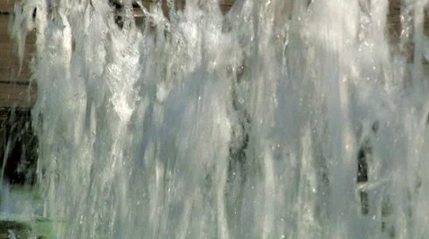 Fountain - water - CU Video stock 8764969