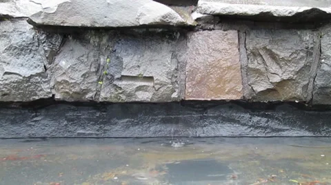 Fountain water drops 库存影片 30371292