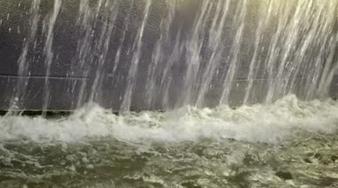 Fountain water falling 04 Video stock 20484045
