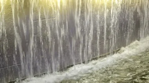 Fountain water falling 05 Stock-Footage 20484363