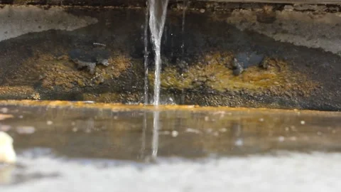 Fountain Water Flow Close Up, Italy 库存影片 343477906