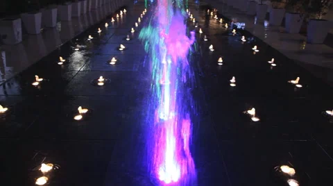 Fountain of water Video stock 60600472