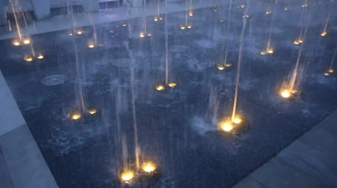 Fountain of water Stock Footage 60644029