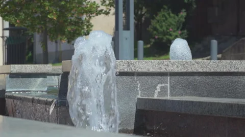Fountain with water Stock Footage 145655569