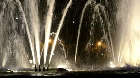 Fountain water going up 02 스톡 동영상 20485398
