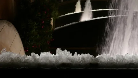 Fountain water jets close up, Magic Fountain, Barcelona Stock Footage 102517146
