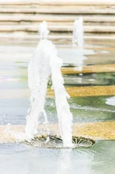 Fountain water Stock Photos