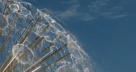 Fountain water splash Stock Footage 90472965