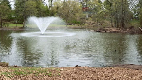 The fountain water splashing Stock Footage 187113461