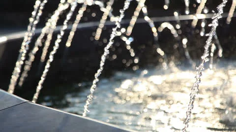Fountain water stream. Stock Footage 27088904