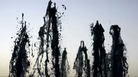 Fountain water streams 스톡 동영상 879735