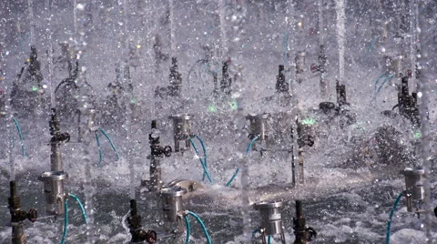 Fountain Water System HD Pro Stock Footage 68333592