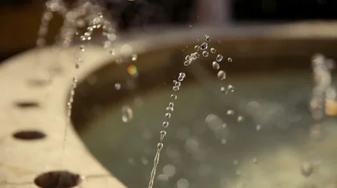 Fountain. Waterdrops Stock Footage 32526480