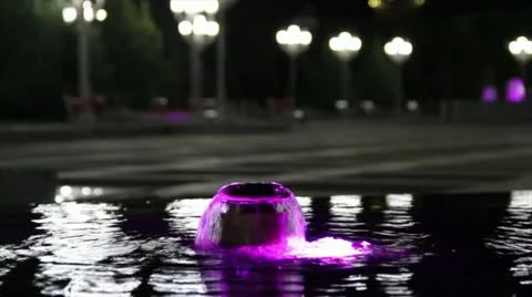 Fountain, waterfall Ashgabat Video stock 11275208
