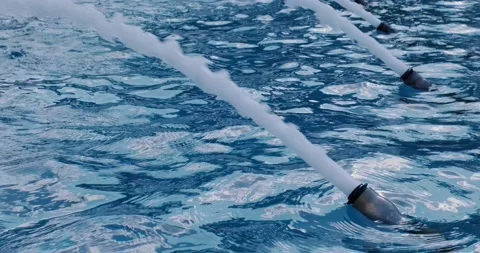 Fountain with waterfall in summer Stock Footage 226984705