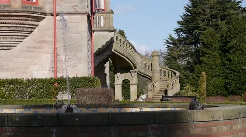 Fountain Wide Shot Stock Footage 47998745