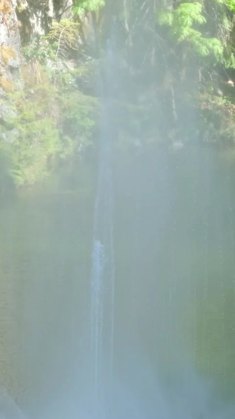 Fountain working in a day slowmo. Stock Footage 302273461