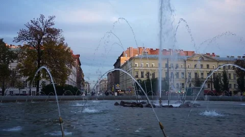 Fountains make a noise Stock Footage 73775289