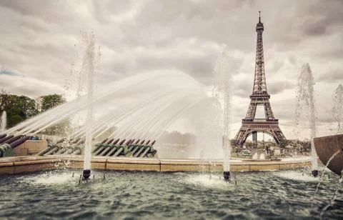 Fountains in paris Stock Photos