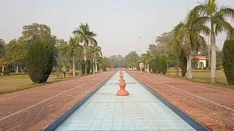 Fountains in park Stock Footage 147843429