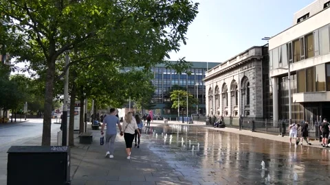 Fountains in Queens Square, Belfast Vidéo 139771525