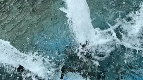 Fountains in slow motion Stock Footage 230083822