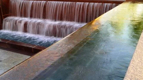 Fountains at Smale Riverfront Park Stockfoto's