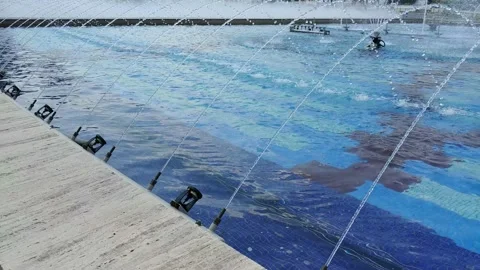 Fountains of water Stock Footage 135512197
