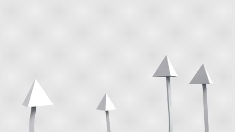 Four 3D Arrows Stock Footage 202281637