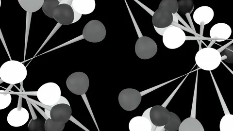 Four Abstract forms in motion, shaped like DNA Stock Footage 105289113