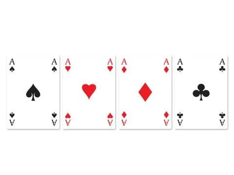 Four aces 5 Stock Illustration