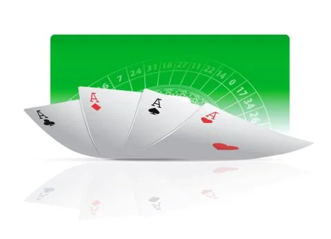 Four aces Stock Illustration