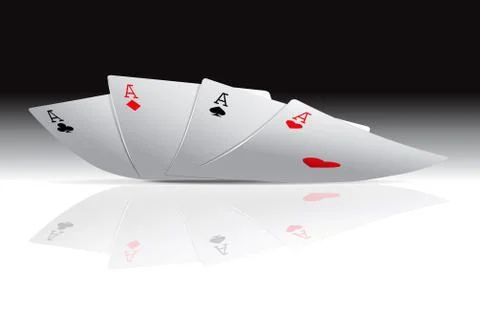 Four aces Stock Illustration