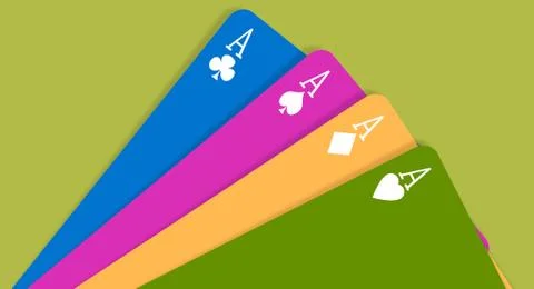 FOUR ACES Stock Illustration
