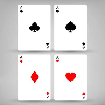Four Aces Stock Illustration