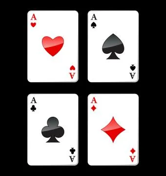 Four aces Stock Illustration