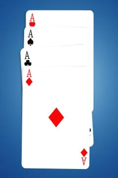 FOUR ACES 스톡 사진