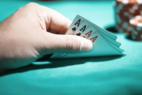 Four of aces Stock Photos