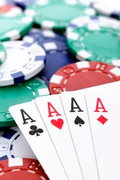 Four aces Stock Photos