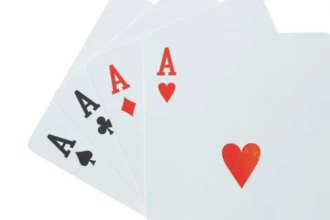 Four aces Stock Photos
