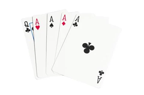 Four aces Stock Photos