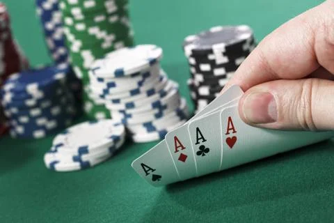Four aces Stock Photos