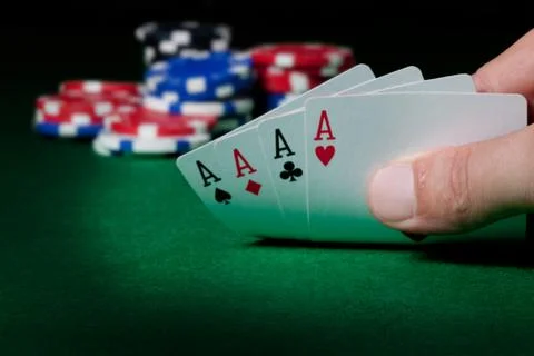 Four aces Stock Photos