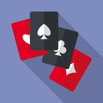 Four aces playing cards Stock Illustration
