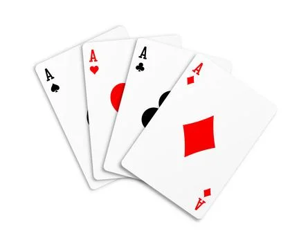 Four Aces Poker Cards Stock Illustration