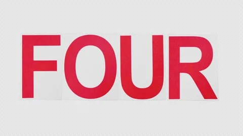 Four On Alpha 4k 2 Versions Stock Footage 302544919