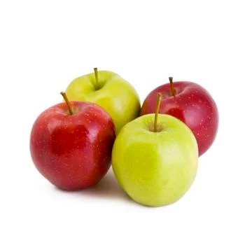 Four apples Stock Photos