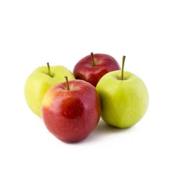 Four apples Stock Photos
