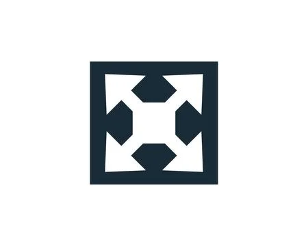 Four Arrows Icon Vector Logo Template Illustration Design Stock-Illustration